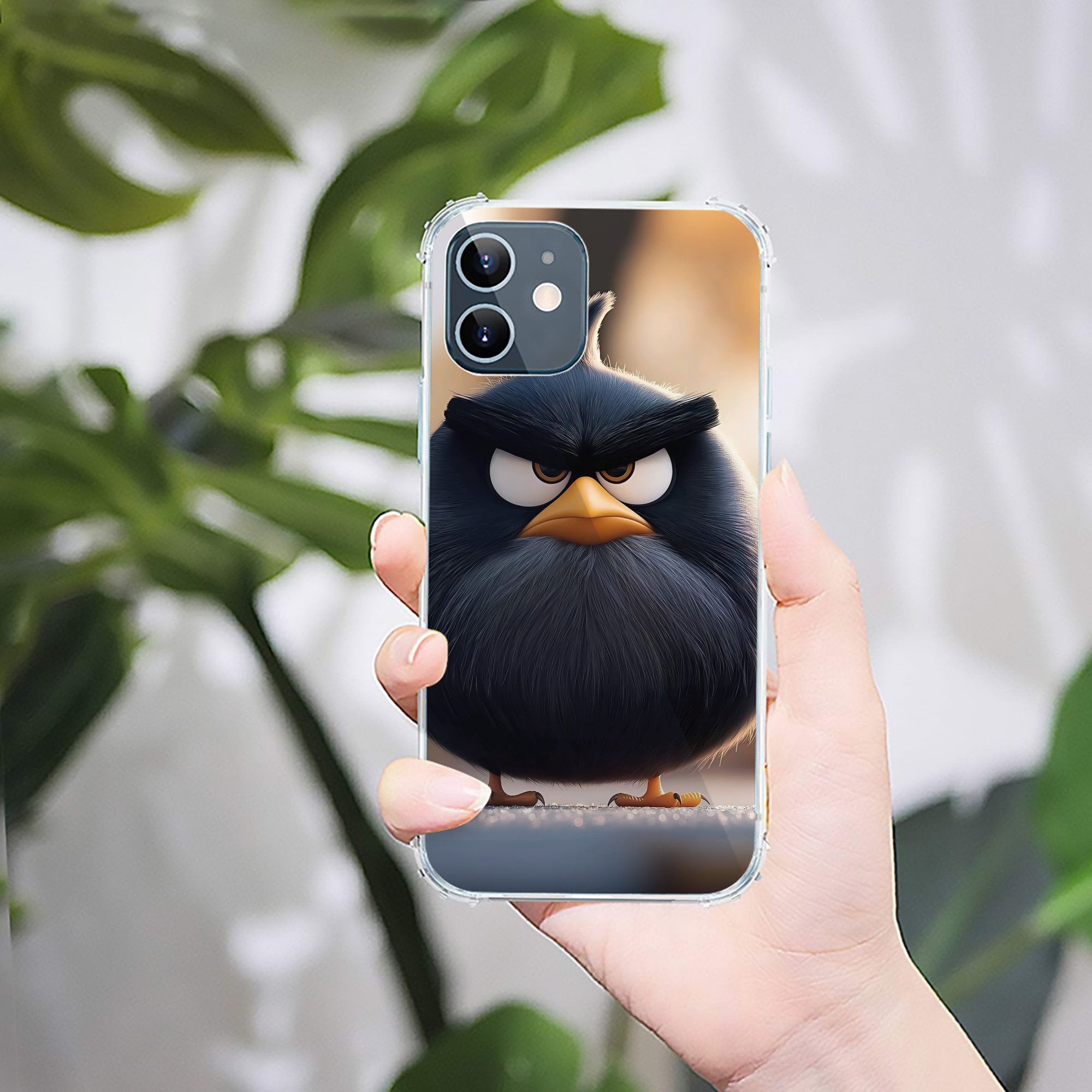 （画像用） Angry Birds アングリーバード 【iPhone 12シリーズ対応】透明スマホケース（クリアソフトケース）